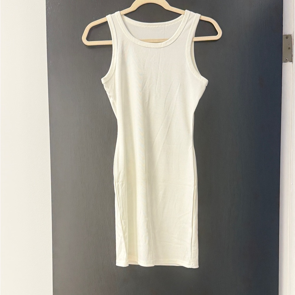 Sleeveless White Dress